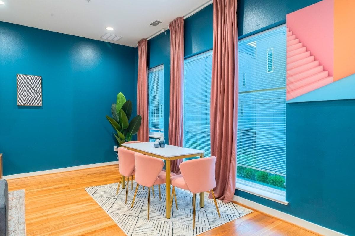 The overall atmosphere is one of timeless luxury, perfect for intimate dinners or entertaining in style.